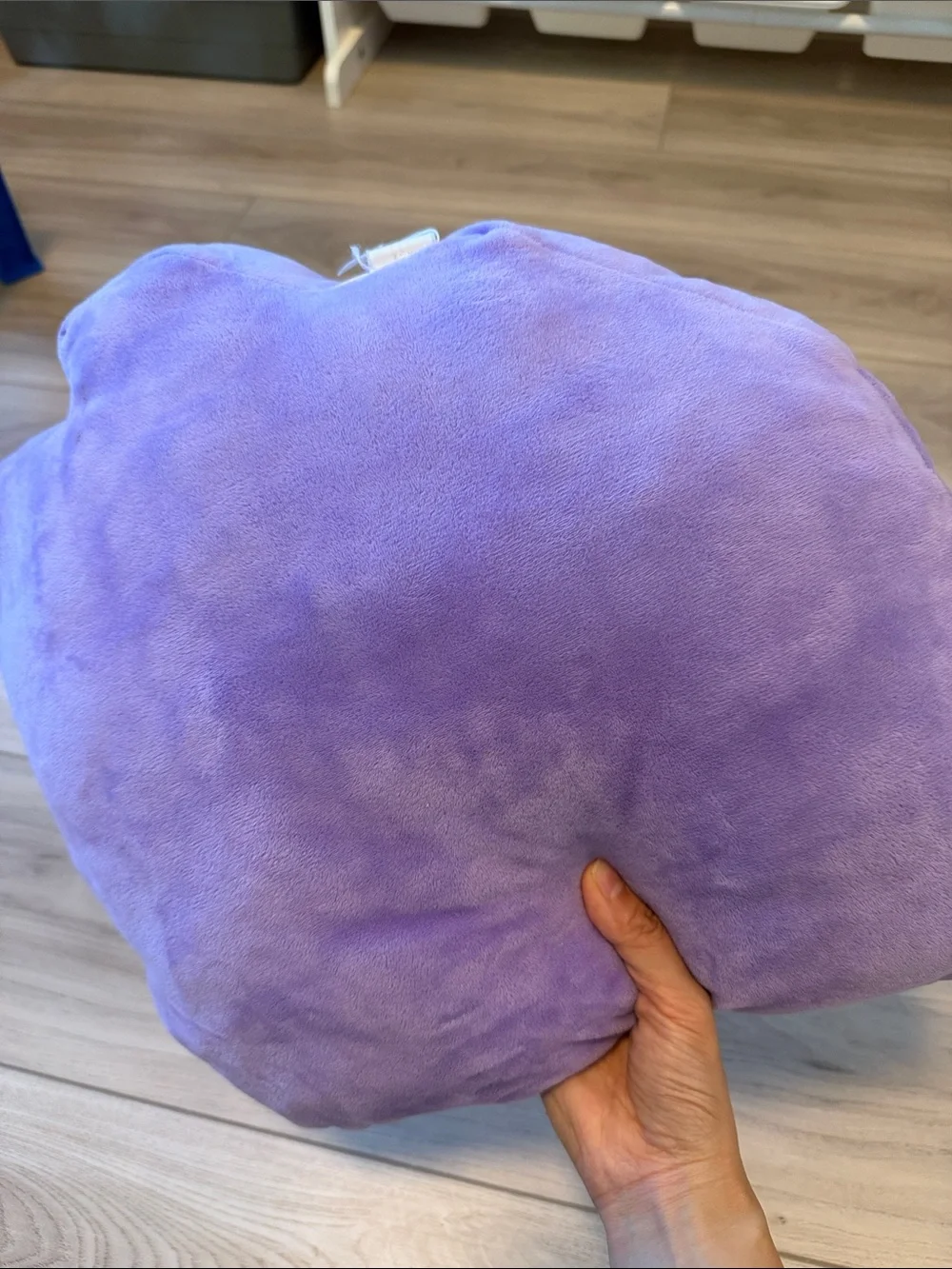 Plush Purple Emblem Decorative Pillow - Soft Accent Cushion